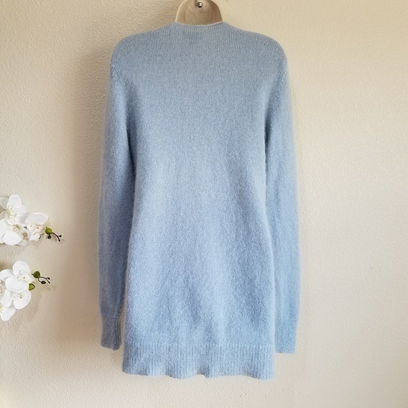 COACH FAIR ISLE LUXURY MOHAIR-BLEND CARDIGAN SWEATER - Picture 3 of 8